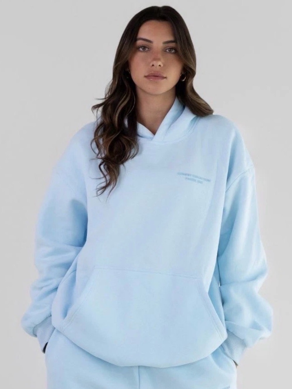 Comfrt Collection Pastel Edit Baby Blue Hoodie 3XL Pullover Cozy